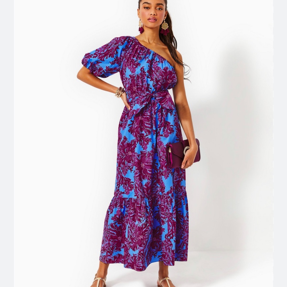 Lily Pulitzer One Shoulder Dress